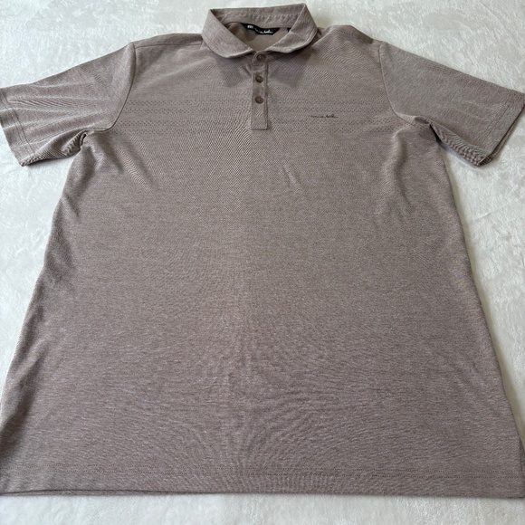 Travis Mathew Polo Shirt Mens Size XL Lite Reddish Brown Golf Extra Large Casual - Picture 2 of 7